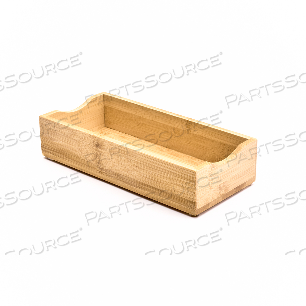 BAMBOO NAPKIN HOLDER 9-1/2"W X 4-3/4"D X 2"H by Cal Mil Plastics
