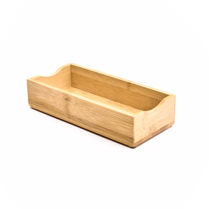 BAMBOO NAPKIN HOLDER 9-1/2"W X 4-3/4"D X 2"H by Cal Mil Plastics