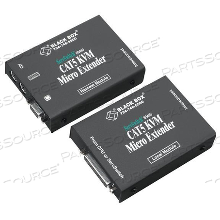 KVM EXTENDER MICRO VGA PS/2 CATX SINGLE-ACCESS 