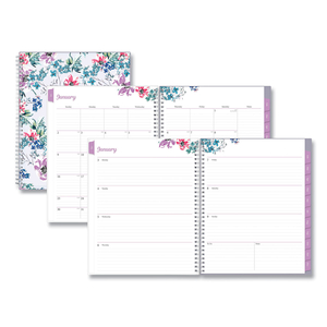 LAILA CREATE-YOUR-OWN COVER WEEKLY/MONTHLY PLANNER, WILDFLOWER ARTWORK, 11 X 8.5, PURPLE/BLUE/PINK, 12-MONTH (JAN-DEC): 2023 by Blue Sky