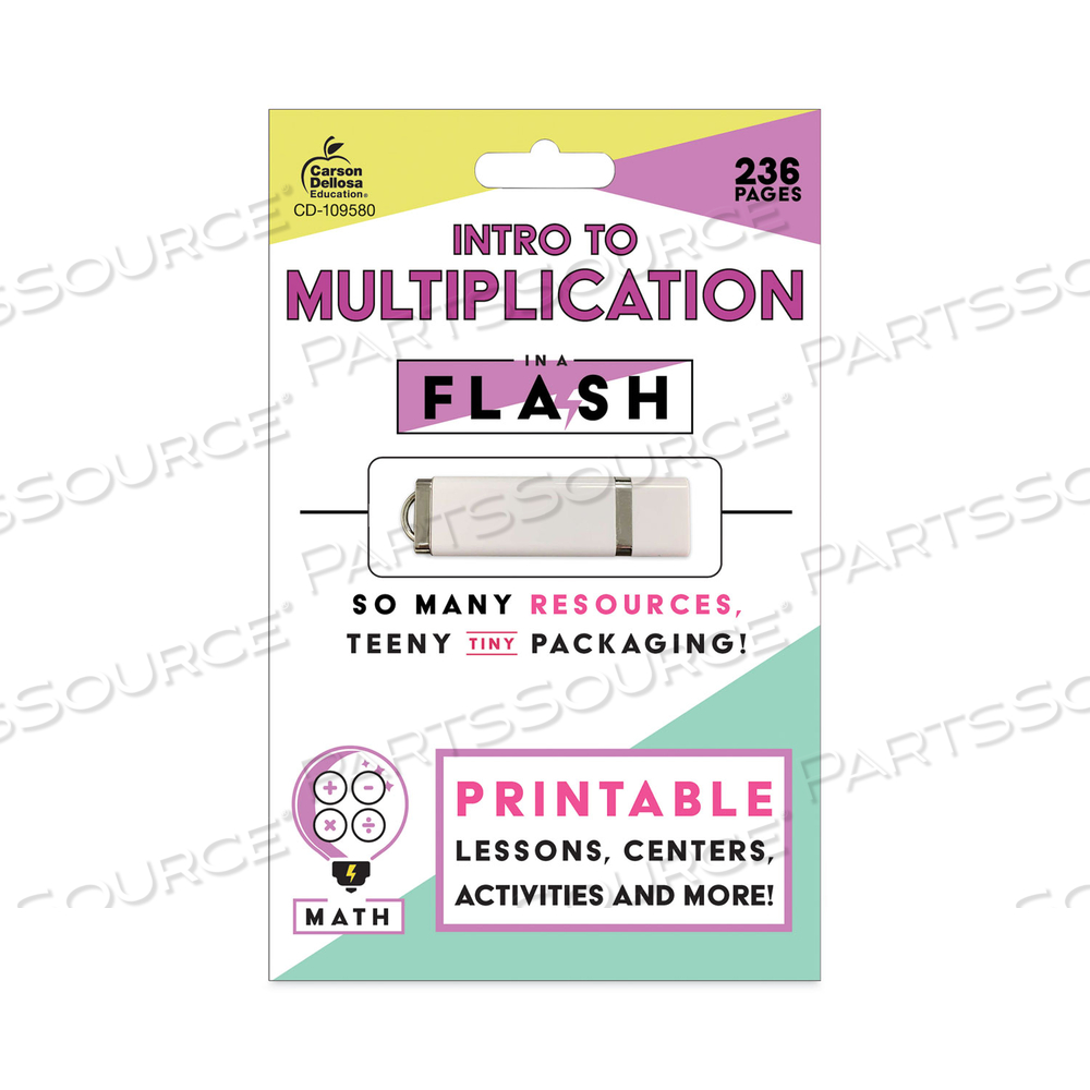 IN A FLASH USB, INTRO TO MULTIPLICATION, AGES 7-9, 236 PAGES by Carson-Dellosa Publishing