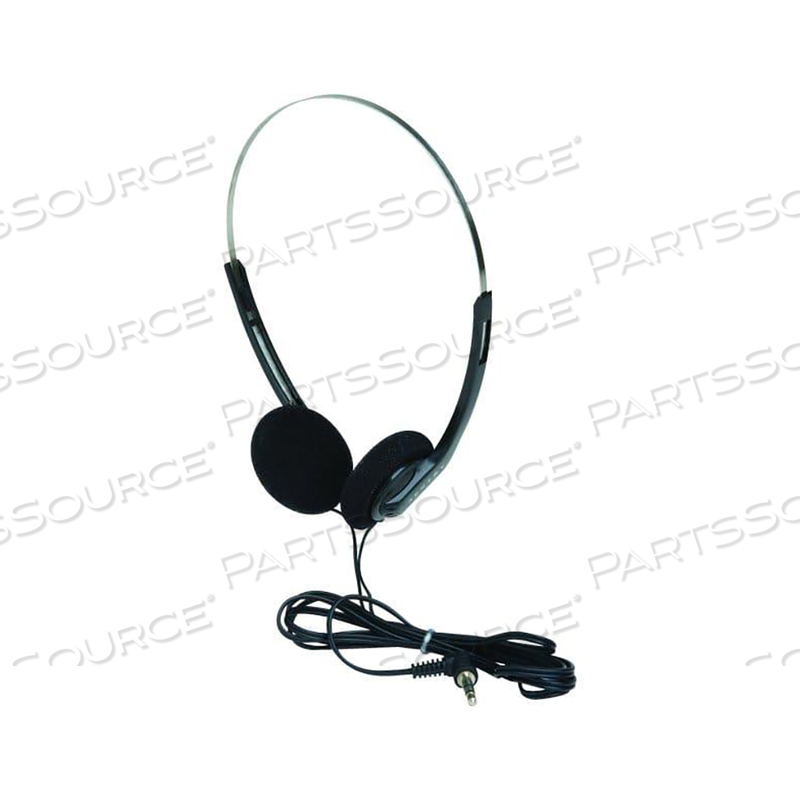 PREMIUM DISPOSABLE OVER-THE-HEAD HEADPHONE, BLACK by Anacom MedTek PREMIUM DISPOSABLE OVER-THE-HEAD HEADPHONE, BLACK by Anacom MedTek