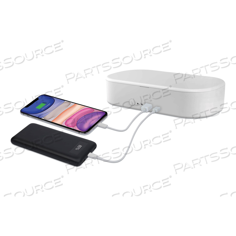 PORTABLE UV STERILIZER FOR MOBILE PHONES, WHITE by NuvoMed