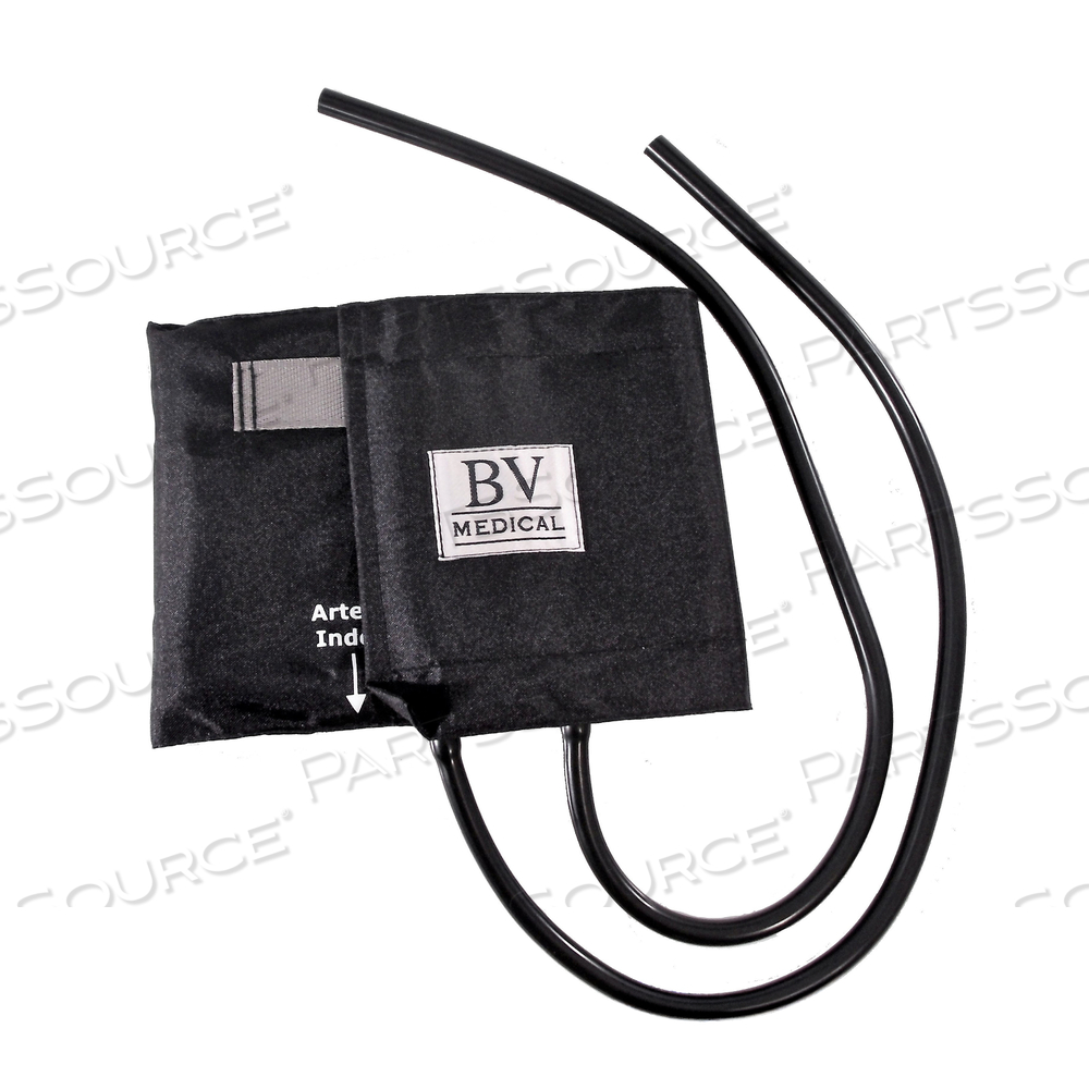10 TO 16IN BLACK NYLON ADULT SPHYGMOMANOMETER CUFF FOR BLOOD PRESSURE by BV Medical