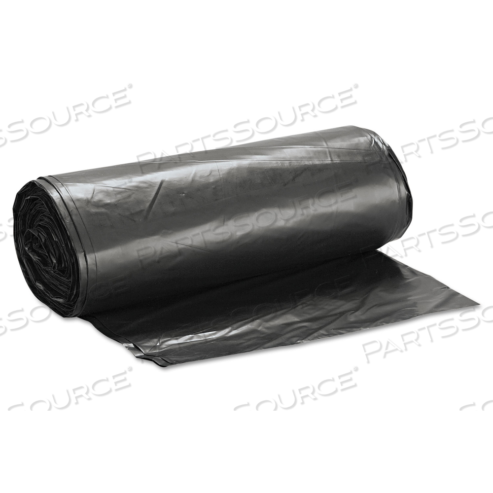 LOW-DENSITY COMMERCIAL CAN LINERS, 60 GAL, 1.4 MIL, 38" X 58", BLACK, 20 BAGS/ROLL by Inteplast Group