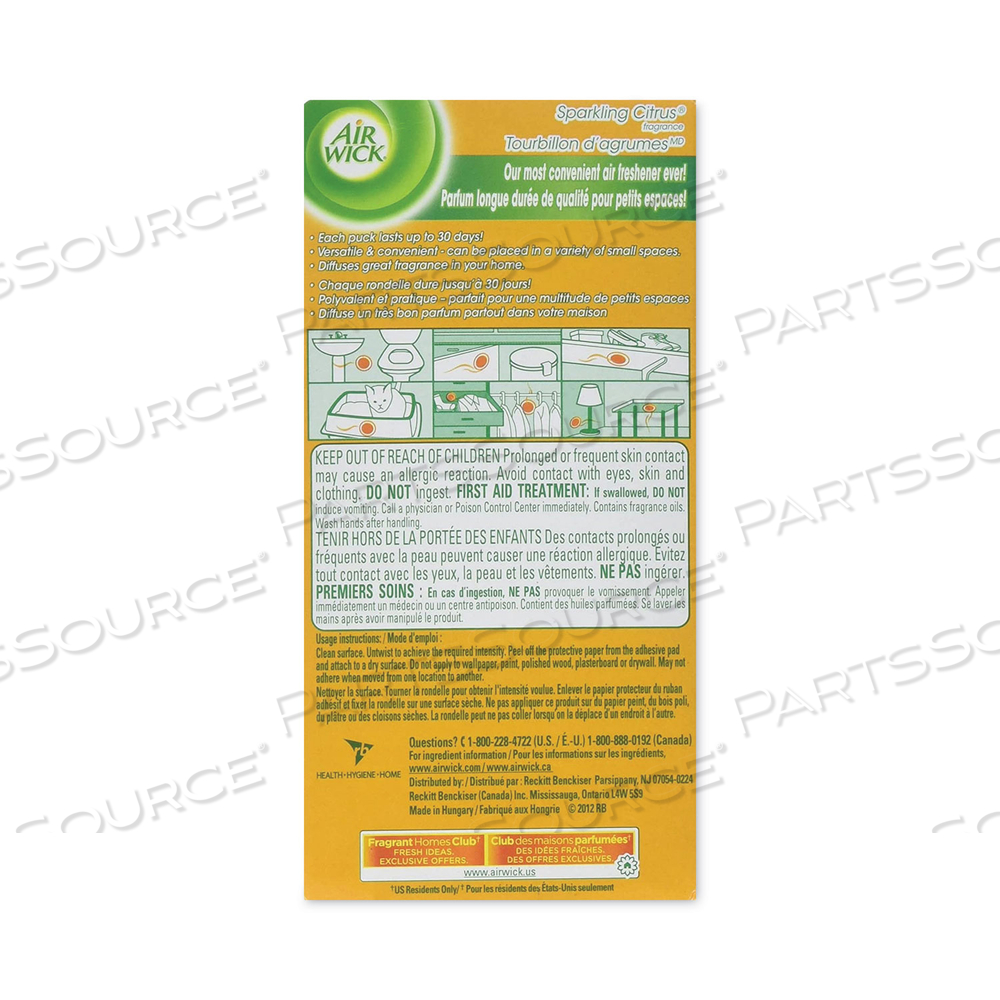 STICK UPS AIR FRESHENER, 2.1 OZ, SPARKLING CITRUS by Air Wick