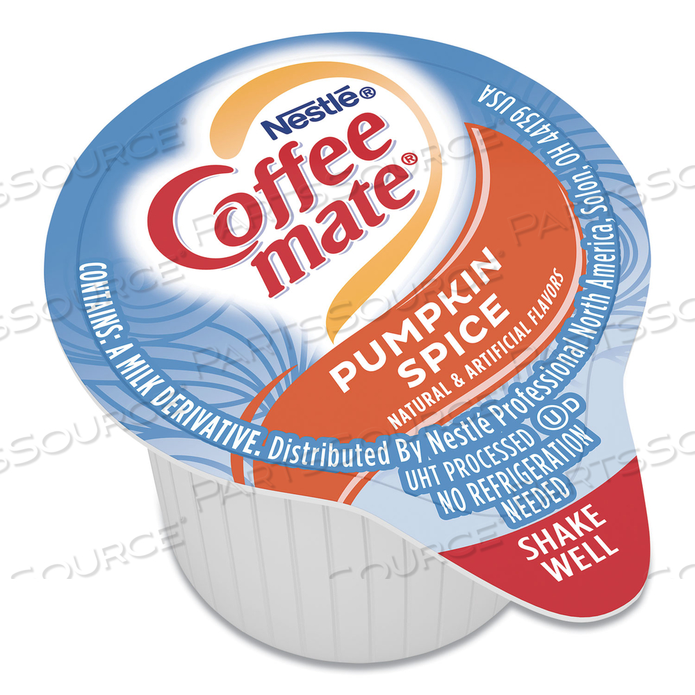 LIQUID COFFEE CREAMER, PUMPKIN SPICE, 0.38 OZ MINI CUPS by Coffee-Mate