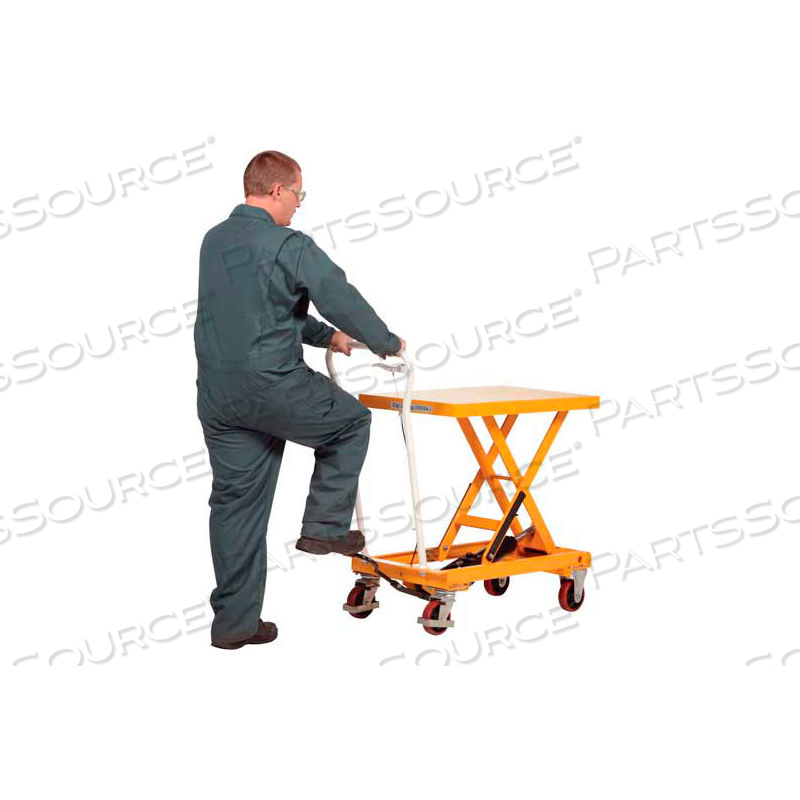 AUTO-SHIFT HYDRAULIC ELEVATING MOBILE LIFT TABLE 550 LB. by Vestil Manufacturing Corp.