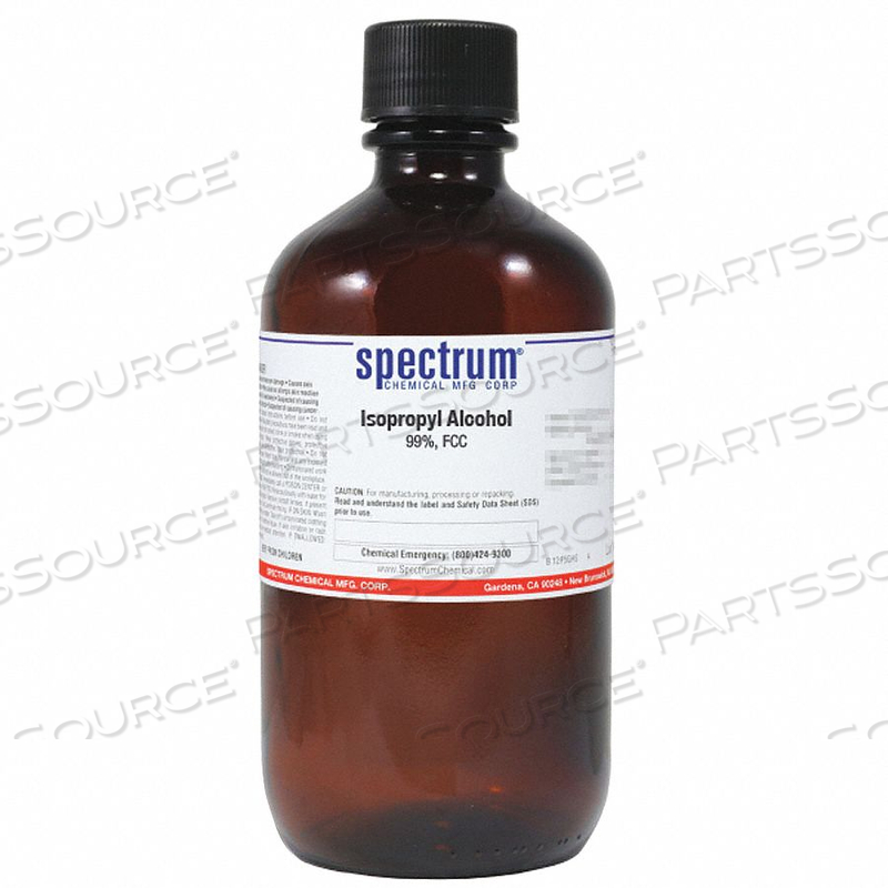 ISOPROPYL ALCOHOL 99 PERCENT FCC 1L by Spectrum ISOPROPYL ALCOHOL 99 PERCENT FCC 1L by Spectrum