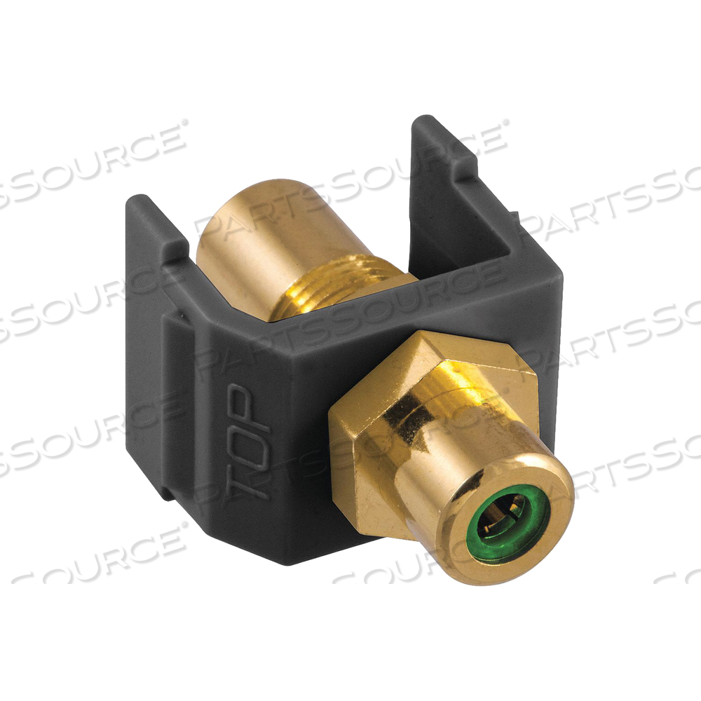 INLINE COUPLER RCA DUPLEX BLACK by Hubbell