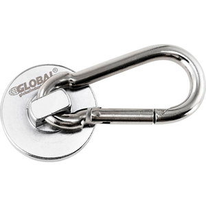 MAGNETIC NEODYMIUM CARABINER HOOK, 45 LBS. PULL, 6/PACK by Global Industrial Equipment MAGNETIC NEODYMIUM CARABINER HOOK, 45 LBS. PULL, 6/PACK by Global Industrial Equipment