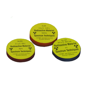 1IN DIA GAMMA (Γ) EMISSION COBALT-57 SOLID DISK SOURCE by SPECTRUM TECHNIQUES 1IN DIA GAMMA (Γ) EMISSION COBALT-57 SOLID DISK SOURCE by SPECTRUM TECHNIQUES