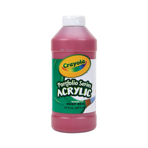 PORTFOLIO SERIES ACRYLIC PAINT, DEEP RED, 16 OZ BOTTLE by Crayola PORTFOLIO SERIES ACRYLIC PAINT, DEEP RED, 16 OZ BOTTLE by Crayola