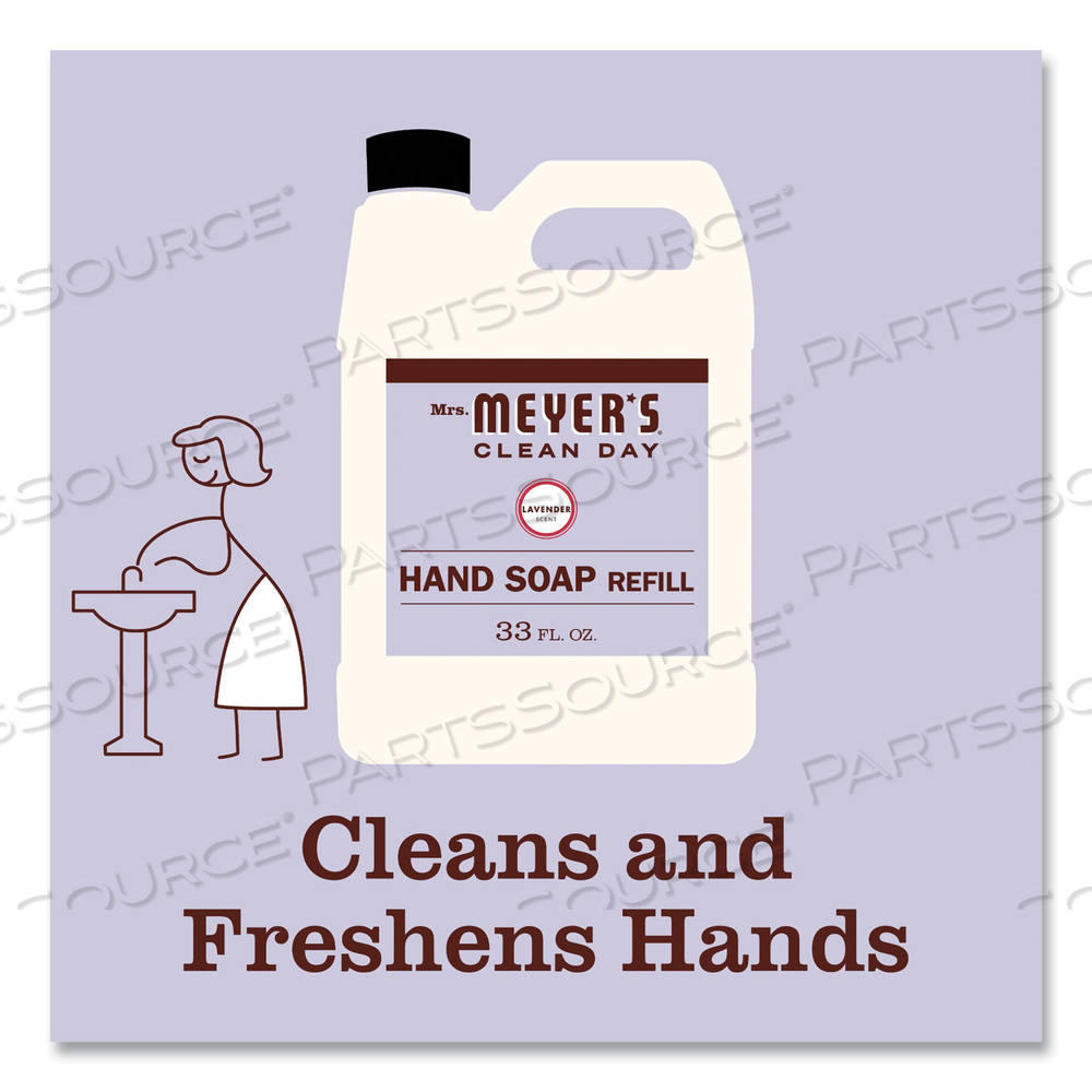CLEAN DAY LIQUID HAND SOAP REFILL, LAVENDER, 33 OZ by Mrs. Meyer's