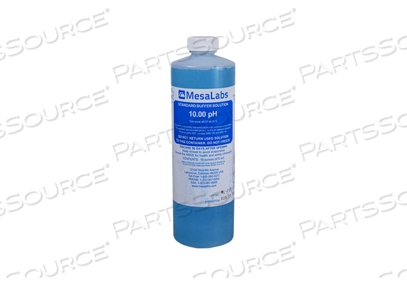 BUFFER SOLUTION, 10 PH RANGE, 16OZ VOLUME, FOR 90XL TECHNICIAN METER AND PHOENIX XL CLINICIAN METER by Mesa Laboratories, Inc.