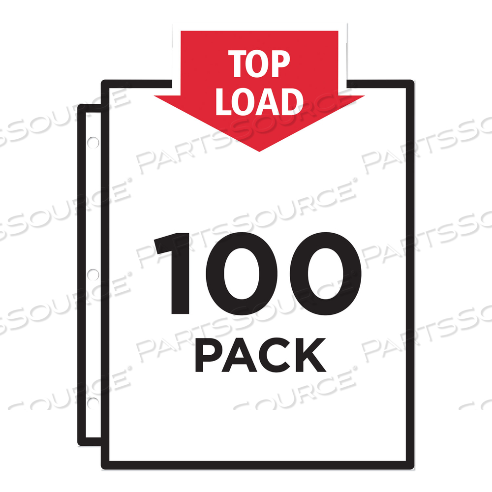 TOP-LOAD VINYL SHEET PROTECTORS, HEAVY GAUGE, LETTER, CLEAR, 100/BOX TOP-LOAD VINYL SHEET PROTECTORS, HEAVY GAUGE, LETTER, CLEAR, 100/BOX