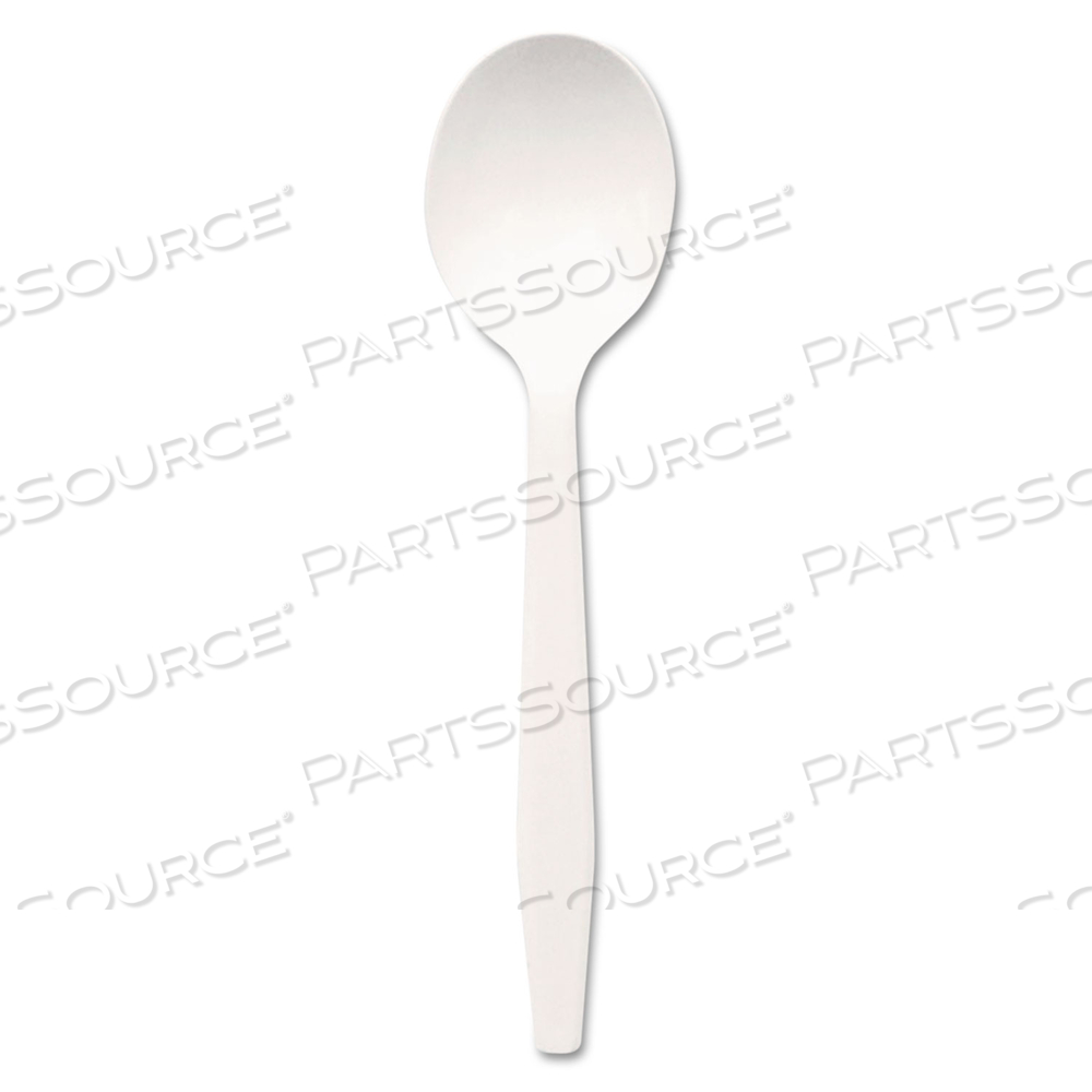 PLASTIC CUTLERY, MEDIUMWEIGHT SOUP SPOONS, WHITE by Dixie