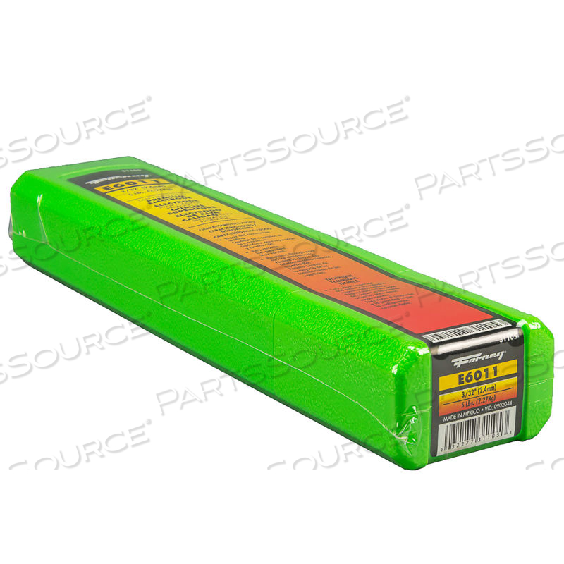FORNEY E6011 MILD STEEL WELDING ROD - 3/32" - 5 LBS. PACKAGE by Industrial Pro