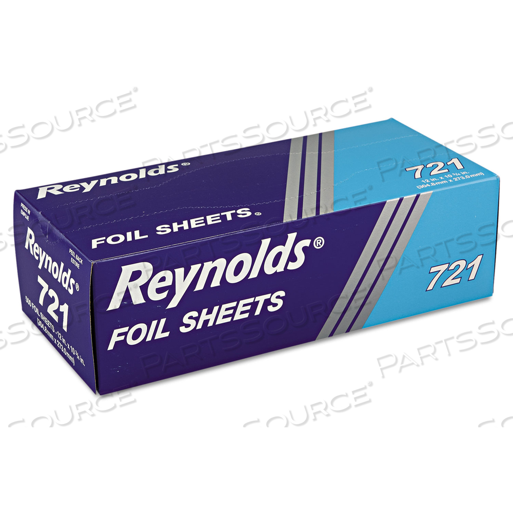 INTERFOLDED ALUMINUM FOIL SHEETS, 12 X 10.75, SILVER INTERFOLDED ALUMINUM FOIL SHEETS, 12 X 10.75, SILVER
