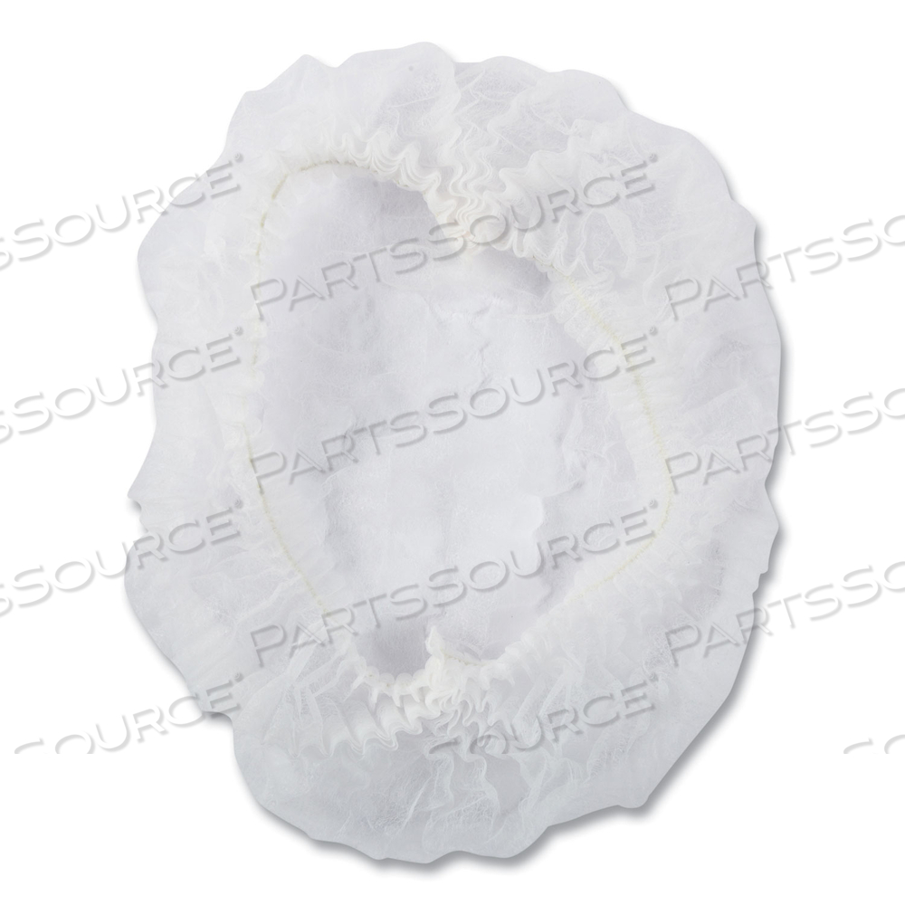 LATEX-FREE OPERATING ROOM CAP, PLEATED, POLYPROPYLENE, 21", WHITE, 100 CAPS/PACK by Royal Paper