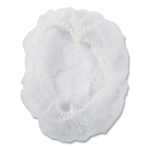 LATEX-FREE OPERATING ROOM CAP, PLEATED, POLYPROPYLENE, 21", WHITE, 100 CAPS/PACK by Royal Paper