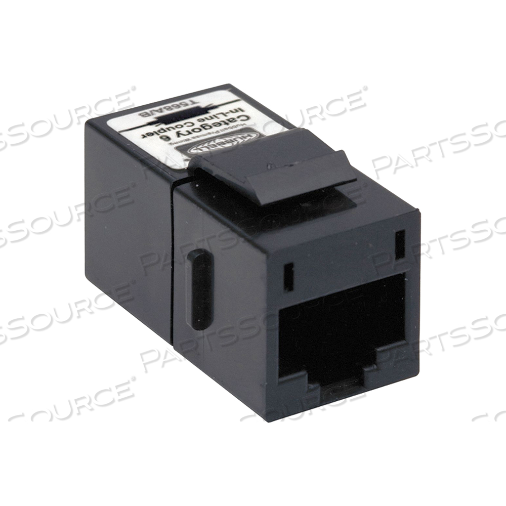 INLINE COUPLER 8 CAT6 BLACK by Hubbell
