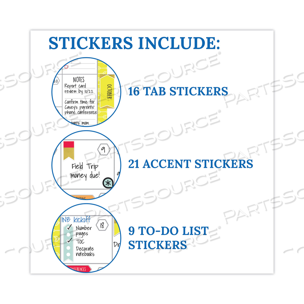 TEACHER PLANNER, WEEKLY/MONTHLY, TWO-PAGE SPREAD (SEVEN CLASSES), 11 X 8.5, MULTICOLOR COVER, 2022-2023 by Carson-Dellosa Publishing