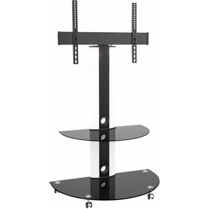 TYGERCLAW SUPERIOR TV CART WITH GLOSSY GLASS BASE AND AV SHELF FOR 32"- 55" TVS by Homevision Technology Inc