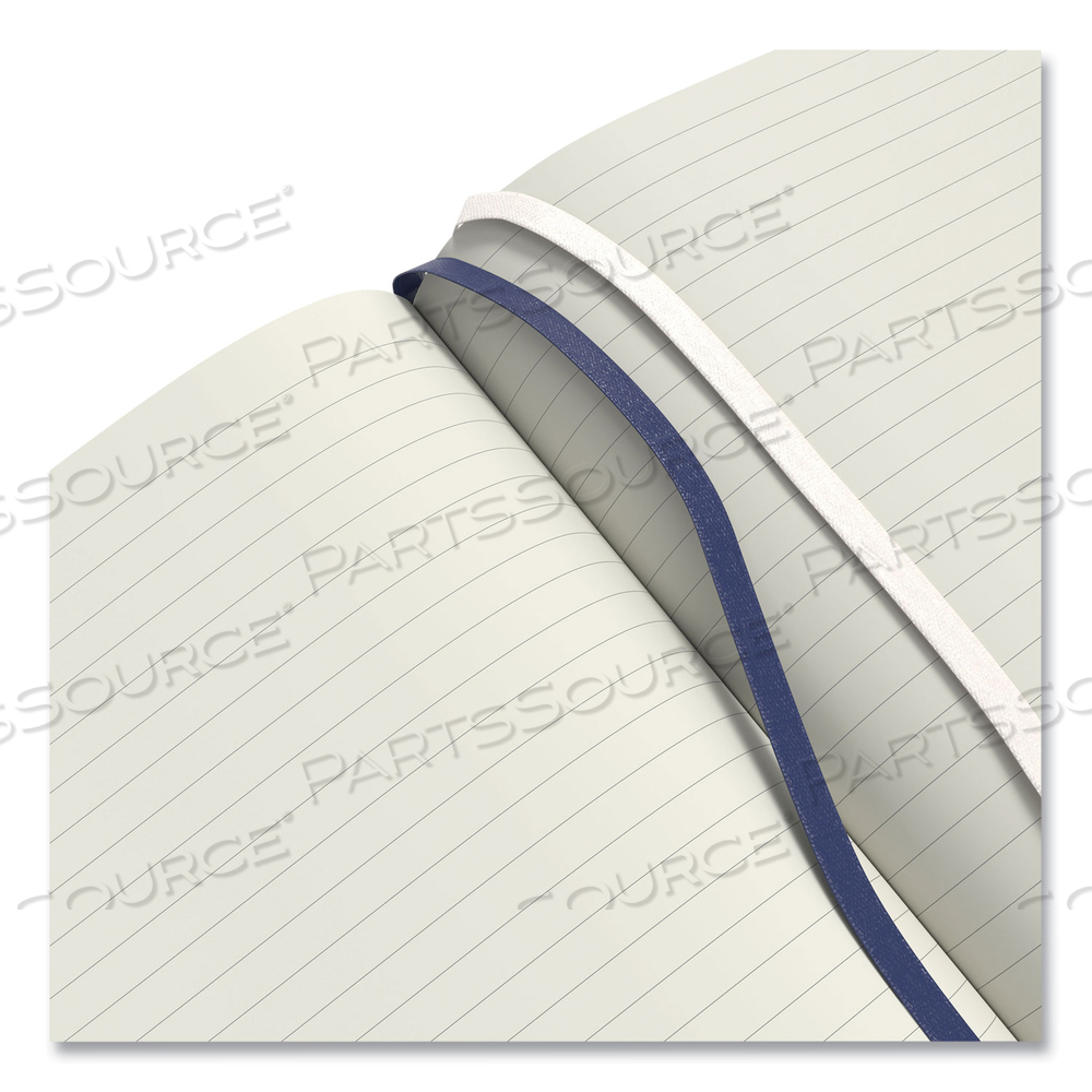 HARDCOVER BUSINESS JOURNAL, 1-SUBJECT, NARROW RULE, BLUE COVER, (96) 8 X 5.5 SHEETS by TRU RED