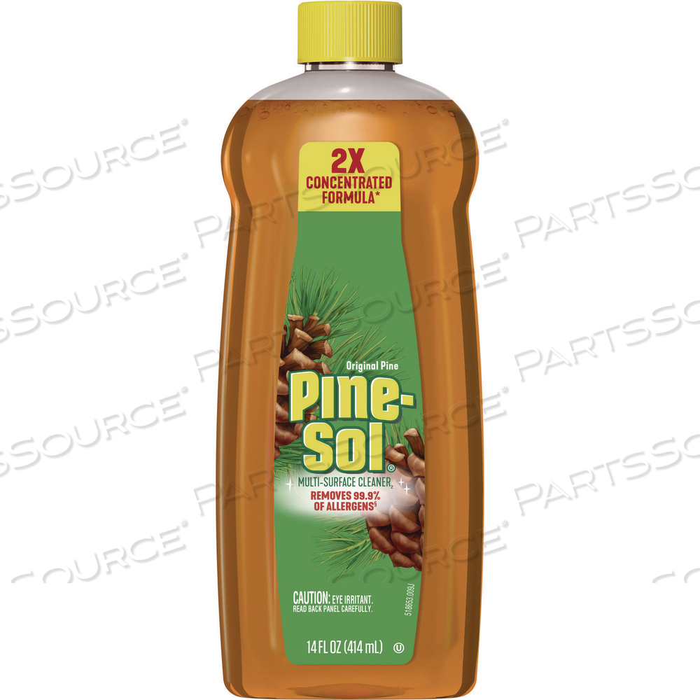 MULTI-SURFACE CLEANER DISINFECTANT CONCENTRATED, PINE SCENT, 14 OZ BOTTLE by Pine-Sol