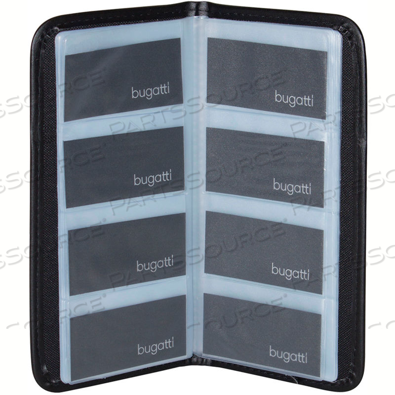 POLYESTER BUSINESS CARD CASE, 5"L X 10"H X 0.25"W, BLACK by Bugatti Sedona Inc POLYESTER BUSINESS CARD CASE, 5"L X 10"H X 0.25"W, BLACK by Bugatti Sedona Inc