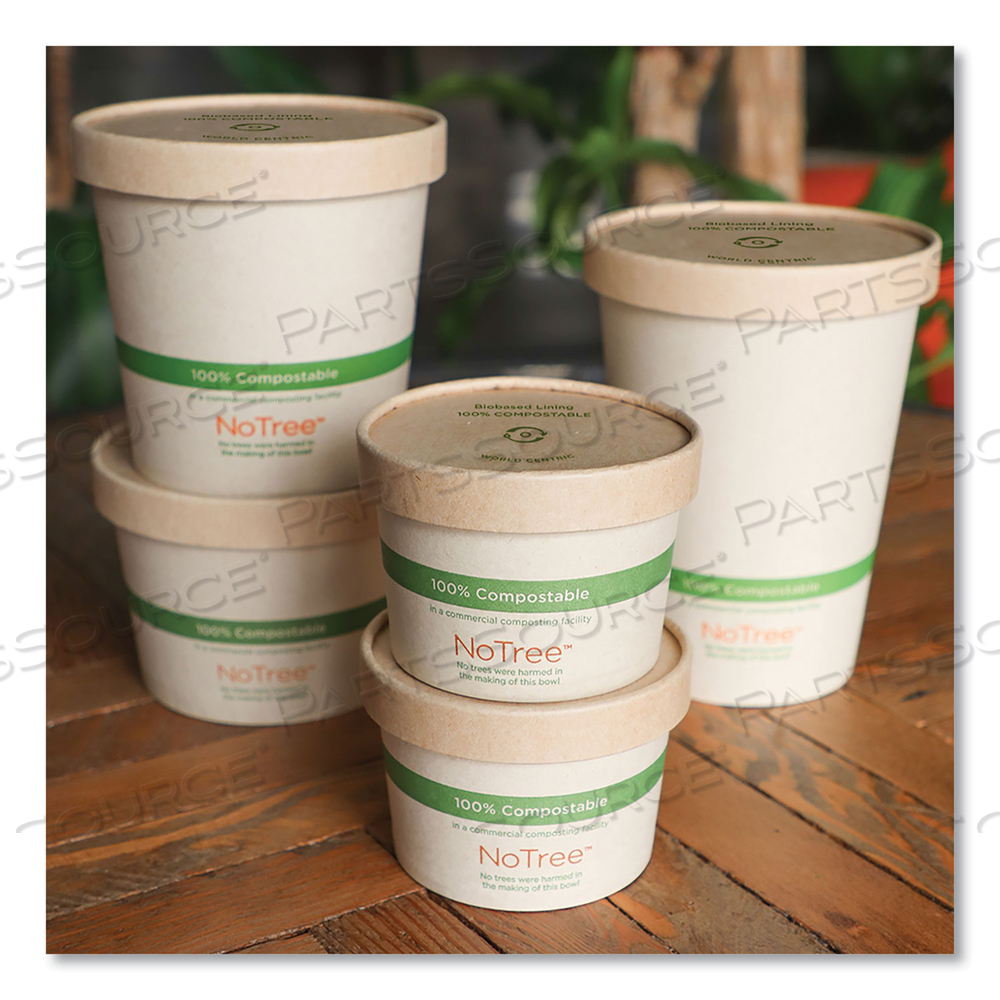 PAPER LIDS FOR BOWLS, 3.6" DIAMETER, KRAFT by World Centric PAPER LIDS FOR BOWLS, 3.6" DIAMETER, KRAFT by World Centric
