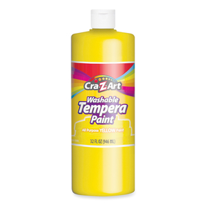 WASHABLE TEMPERA PAINT, YELLOW, 32 OZ BOTTLE by Cra-Z-Art