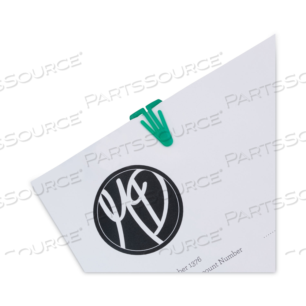 PLASTIC PAPER CLIPS, LARGE, SMOOTH, ASSORTED COLORS by Gem Products