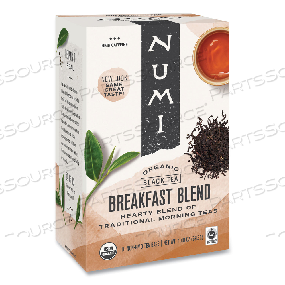 ORGANIC TEAS AND TEASANS, 1.4 OZ, BREAKFAST BLEND by Numi