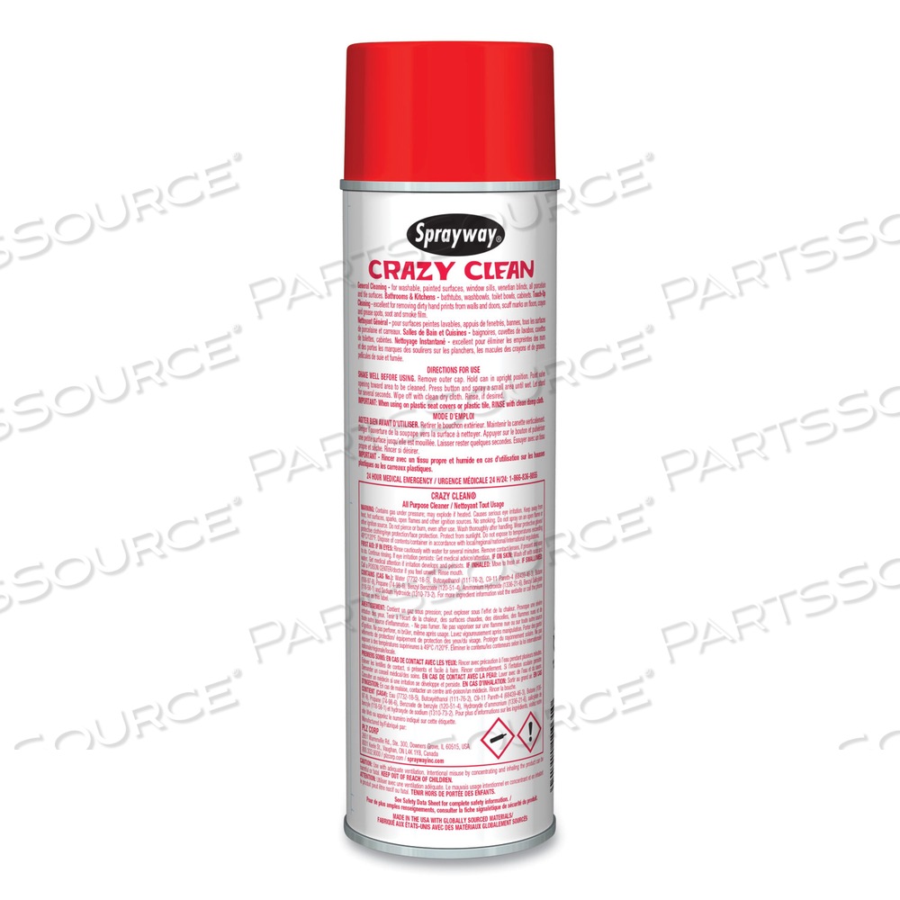 CLEANER,APC,FOAMING,12 by Sprayway CLEANER,APC,FOAMING,12 by Sprayway