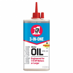 ELECTRIC MOTOR OIL 20 SAE GRADE 3OZ by 3-In-One