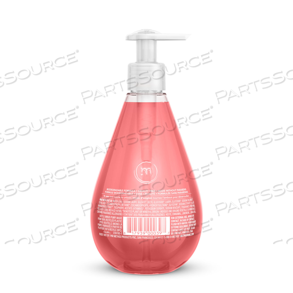 GEL HAND WASH, PINK GRAPEFRUIT, 12 OZ PUMP  BOTTLE by Method