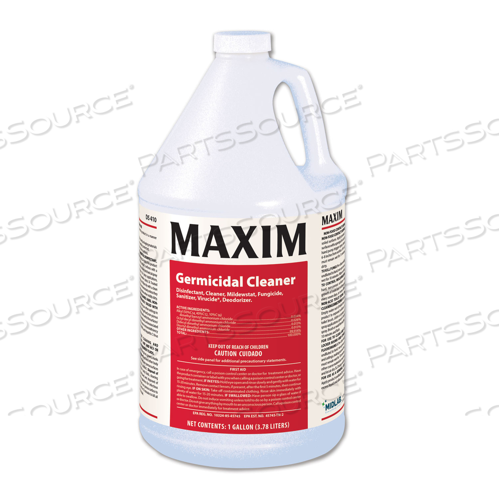 GERMICIDAL CLEANER, LEMON SCENT, 1 GAL BOTTLE by Maxim