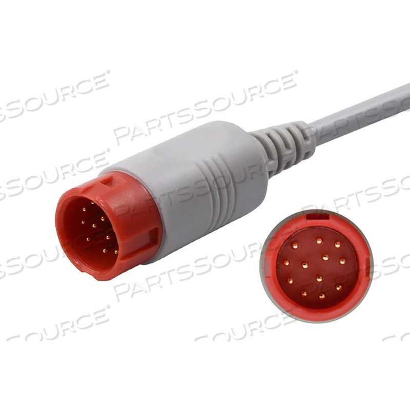 10 FT 12 PIN IBP TO BAXTER EDWARDS TRANSDUCER ADAPTER CABLE 