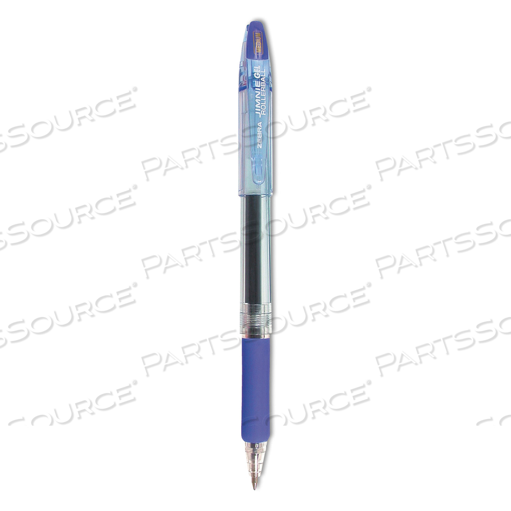 JIMNIE GEL PEN, STICK, MEDIUM 0.7 MM, BLUE INK, SMOKE BARREL by Zebra Pen Corporation