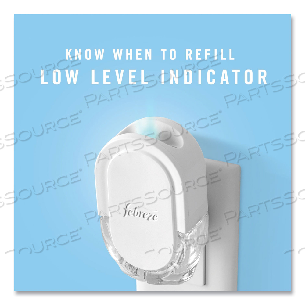 PLUG AIR FRESHENER WARMER START KIT, 6.54 X 2.99 X 5.98, CLEAR/WHITE by Febreze