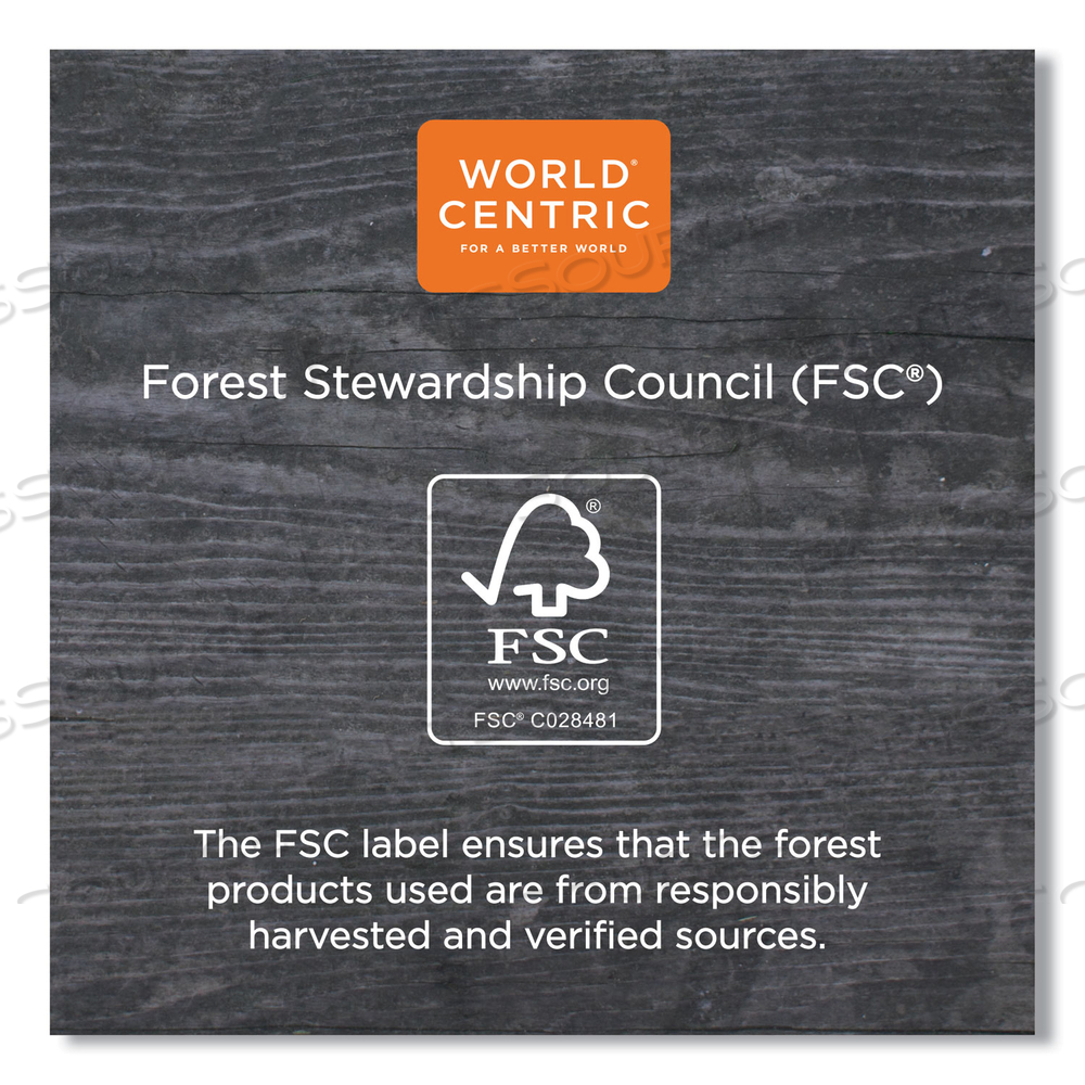 FIBER CONTAINER SLEEVES, WORLD CENTRIC LEAF DESIGN, 7.5" X 10" X 3.25", NATURAL, PAPER by World Centric