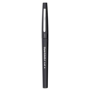 POINT GUARD FLAIR FELT TIP POROUS POINT PEN, STICK, MEDIUM 0.7 MM, BLACK INK, BLACK BARREL by Paper Mate