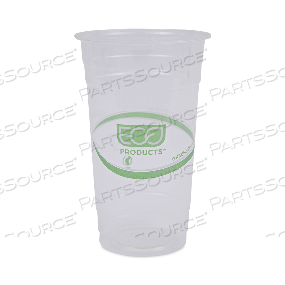 GREENSTRIPE RENEWABLE AND COMPOSTABLE PLA COLD CUPS, 24 OZ by Eco-Products GREENSTRIPE RENEWABLE AND COMPOSTABLE PLA COLD CUPS, 24 OZ by Eco-Products