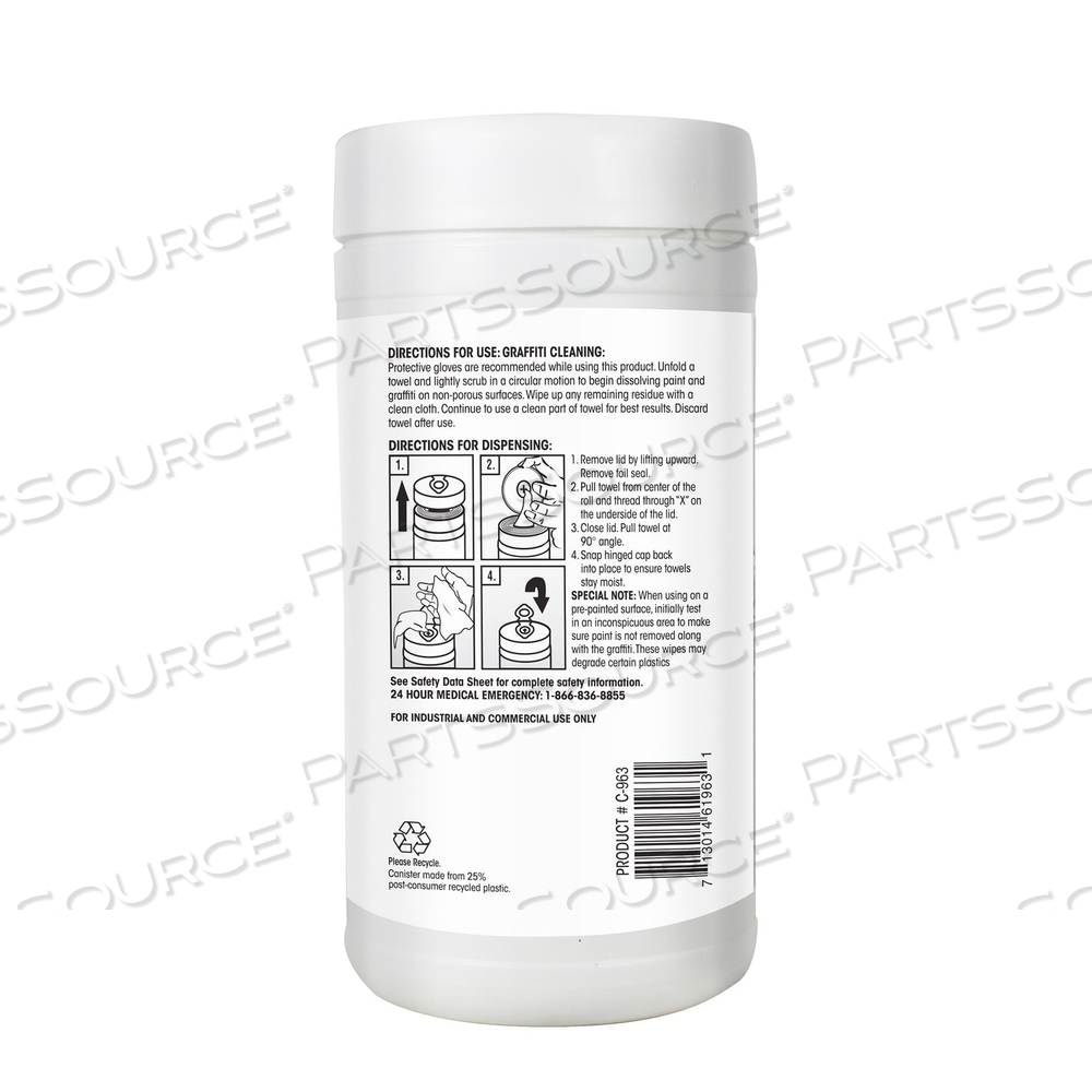 GRAFFITI WIPE, 1-PLY, 12 X 9.5, MILD SCENT, PURPLE by Claire GRAFFITI WIPE, 1-PLY, 12 X 9.5, MILD SCENT, PURPLE by Claire