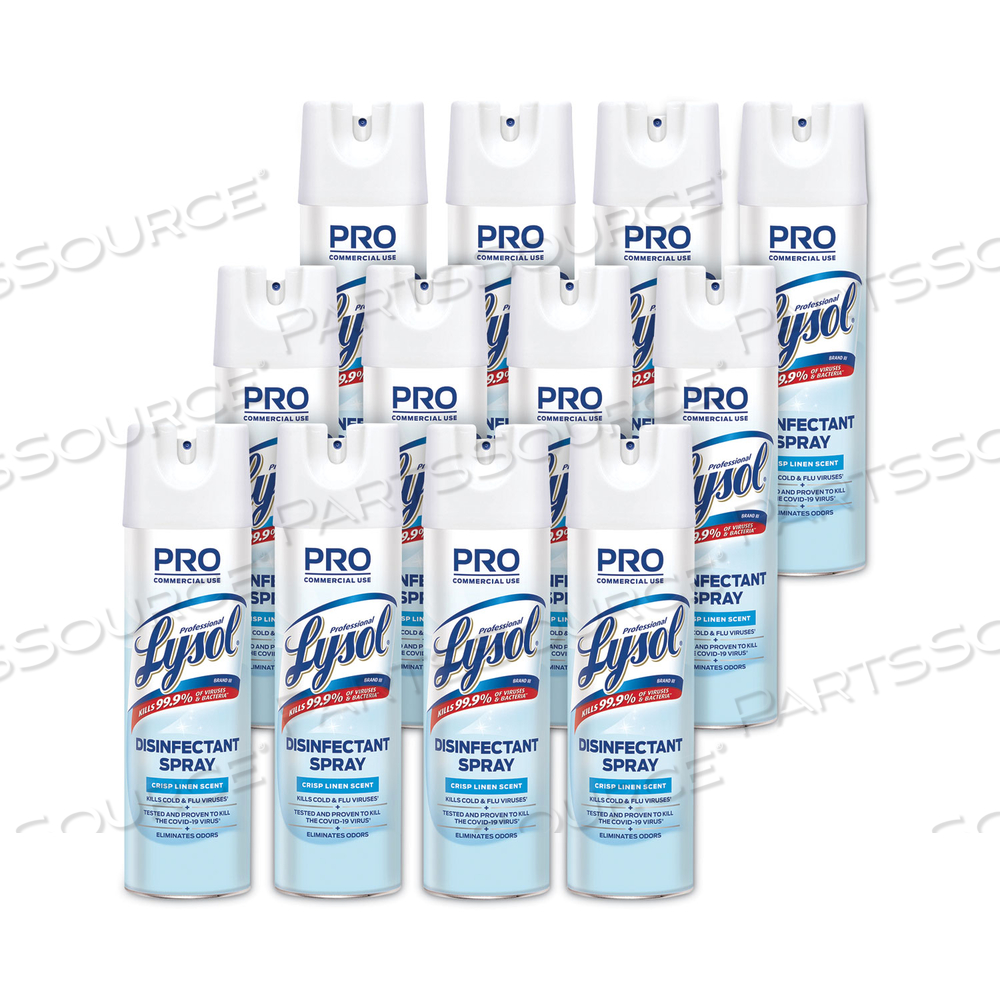 DISINFECTANT SPRAY, CRISP LINEN, 19 OZ AEROSOL SPRAY by Lysol