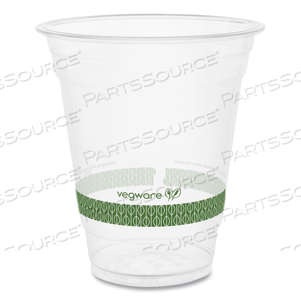 96-SERIES COLD CUP, 12 OZ, CLEAR/GREEN by Vegware 96-SERIES COLD CUP, 12 OZ, CLEAR/GREEN by Vegware