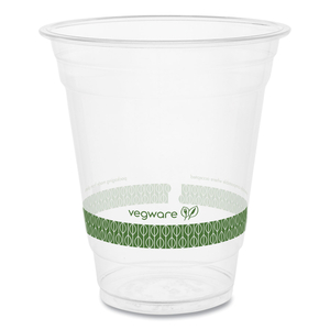 96-SERIES COLD CUP, 12 OZ, CLEAR/GREEN by Vegware