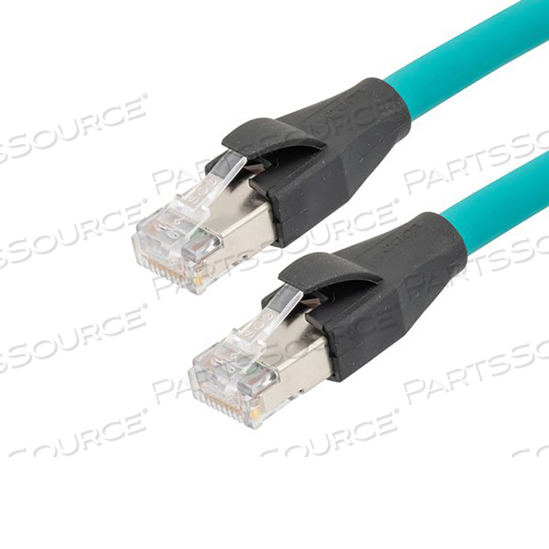 100FT L TEAL RJ45 DOUBLE SHIELDED CAT6A HIGH FLEX ETHERNET CABLE by L-com, Inc. 100FT L TEAL RJ45 DOUBLE SHIELDED CAT6A HIGH FLEX ETHERNET CABLE by L-com, Inc.
